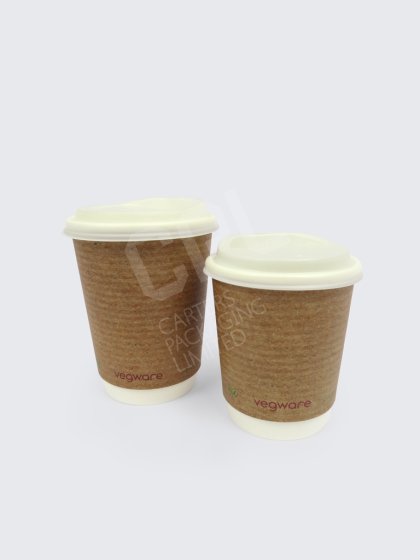 Vegware DW Coffee Cups - 8oz and 12oz