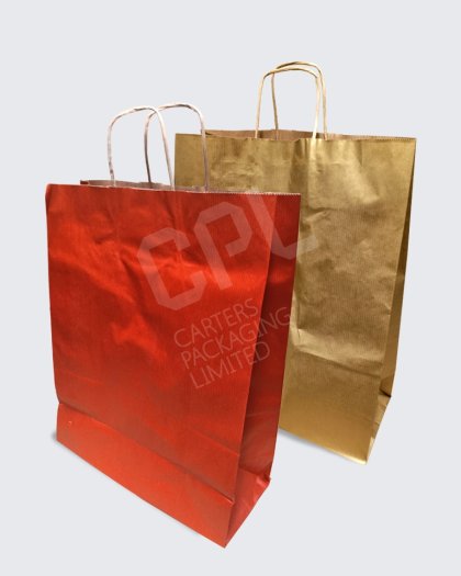 Coloured Twist Handle Carrier Bags
