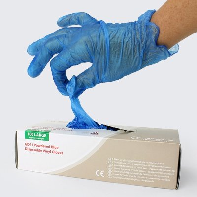 Vinyl Powdered Gloves SMALL