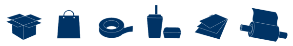 Blue Packaging Icons