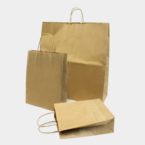Brown Kraft Twist Handle Carrier Bags