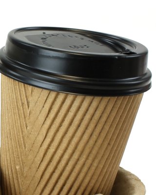 Black Cappuccino Sip Lid for 8oz Ripple Cup
