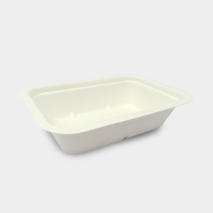 Vegware gourmet food tray with no lid.