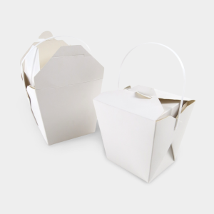 Square Food Pails with Handles