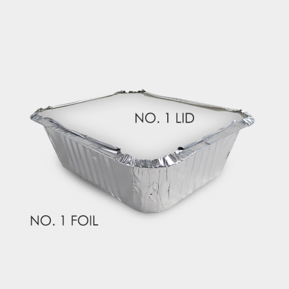 Foil: No.1 Tray: 125 x 99 x 33mm (1000)