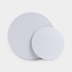 White Round Cake Card Boards