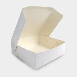 White Plain Folding Cake Boxes