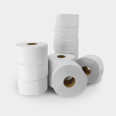 Mini Jumbo toilet Rolls 95mm x 150m, standard core.