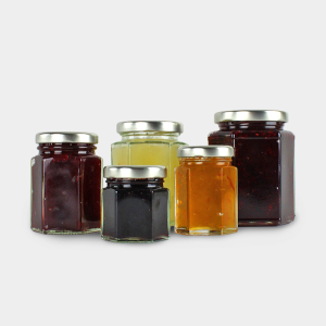 Hexagonal Glass Jars