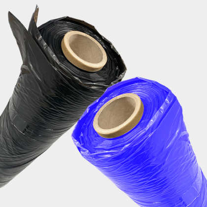 Blue and Black Pallet Covers - Lightweight 30mu.