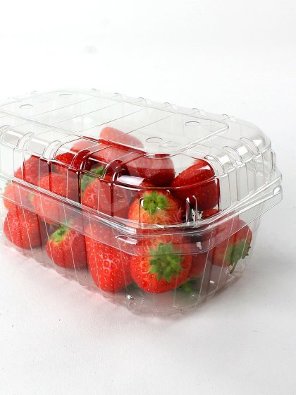 1lb Large Clear Plastic Punnet