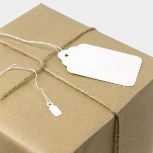 White Strung Tags