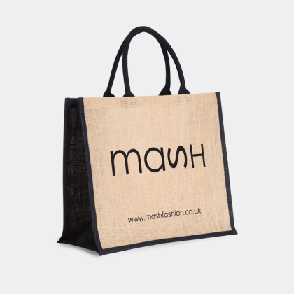 Mash Fashion Printed Jute Bag Example