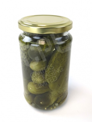 16oz Pickle Jar with Pickled Gherkins