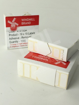 Self Adhesive White Rectangular Labels