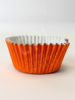 Orange Foil Cupcake Case