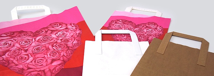 Flat Handle Carrier Bags