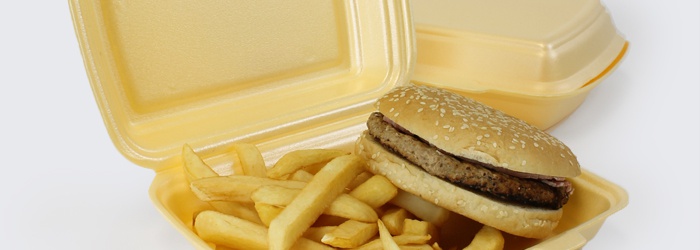 Chipsize Polystyrene Foam Takeaway Trays Ideal for Chips or Salad 