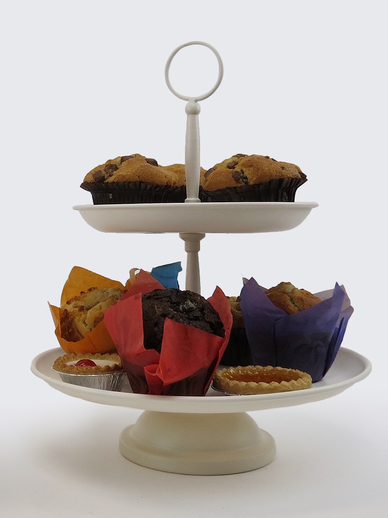 Cake Stand Vintage Cream TwoTier