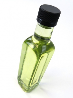 Square 8oz Sauce Bottle with Black Tamper-Evident Lid