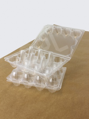 Clear Plastic Quail Egg Box (12 Eggs)