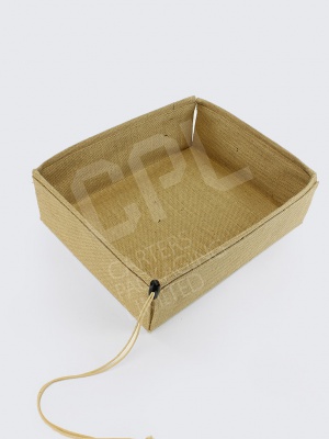 Large Natural Jute Hamper Box Large Natural Jute Hamper Box