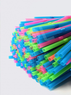 Jumbo Size Coloured Neon Straws