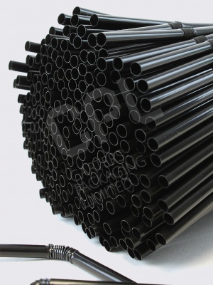 8" Black Straws 8" Black Straws