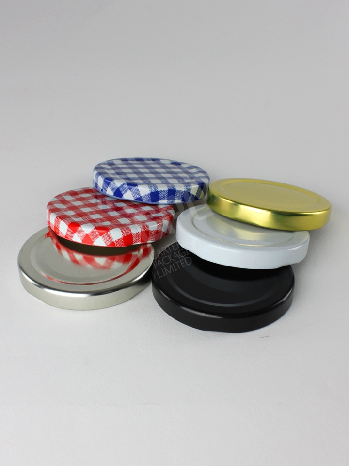 Pack of 100 Replacement Jam Jar Lids 63mm Twist Off in choice of colours 