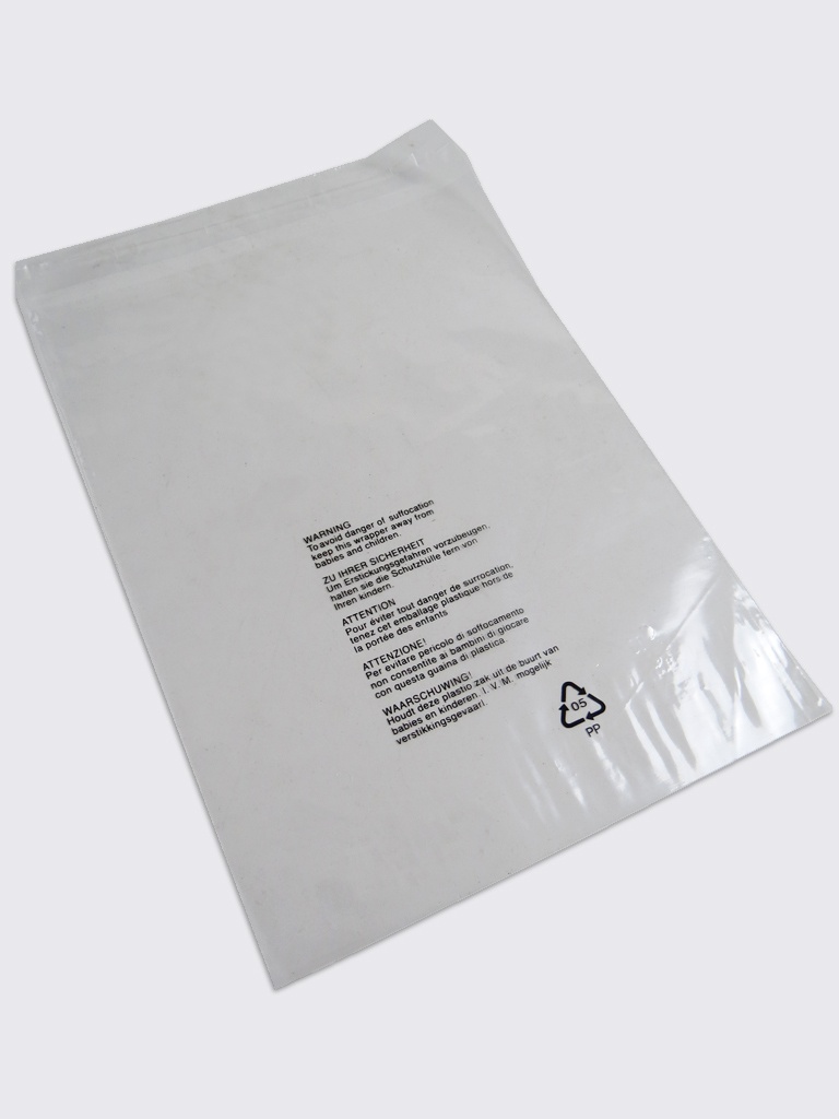 Perforated Polypropylene Bags Printed Warning Notice
