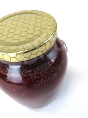 Honeycomb Printed Lid upon Orcio Jar