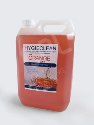 Hygieclean - The Orange One: Biodegradable 5 Litre Hygieclean - The Orange One: Biodegradable 5 Litre