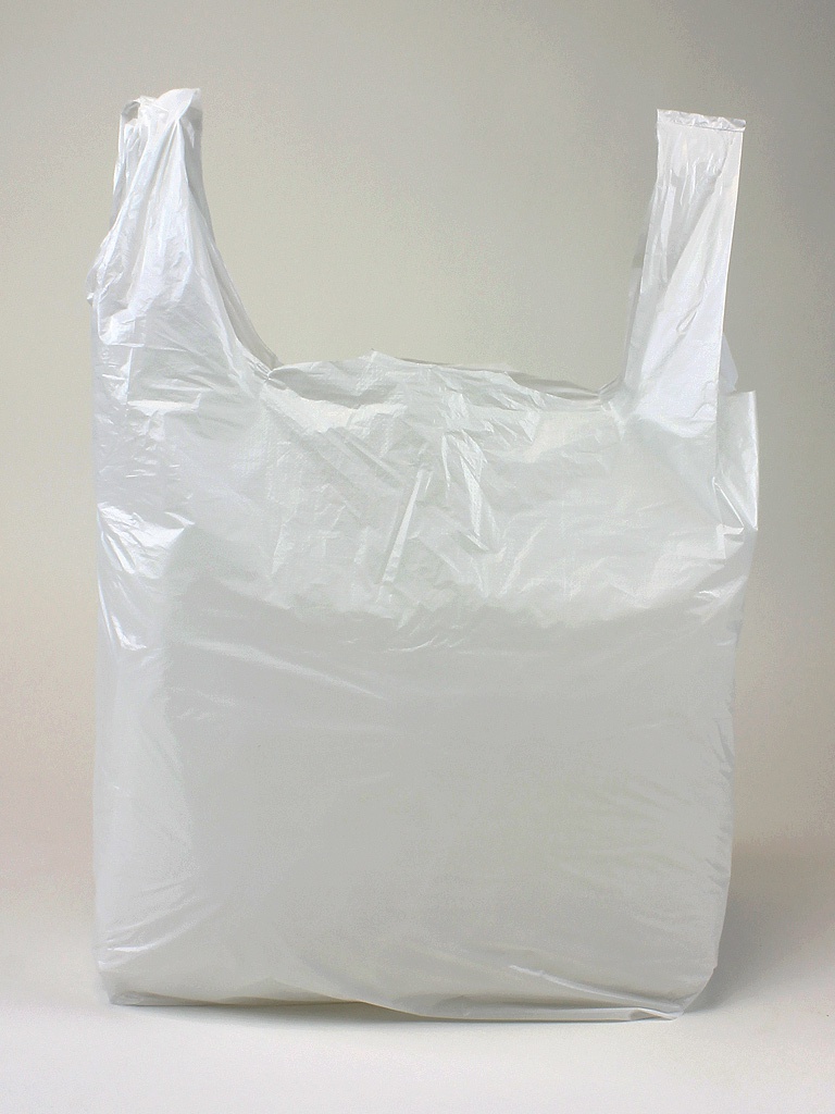 Sabco-White Vest Carrier Bags 100% Biodégradable-Jumbo 13 x 19 x 23" Eco Sacs
