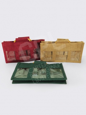 3 x Jar Jute Bags 3 x Jar Jute Bags