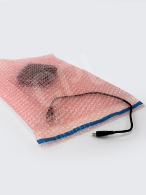 Pink Tinted Anti-Static Bubble Bags