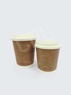 Vegware DW Coffee Cups - 8oz and 12oz