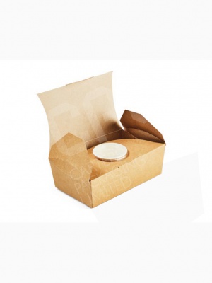 Large Food Box with Dip Holder