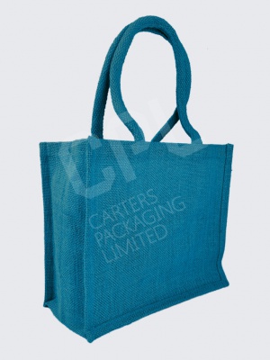 Mini Jute Bag in Blue