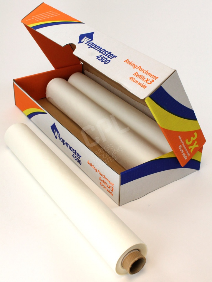 Wrapmaster 4500 Baking Parchment 45cm X 50mtrs Refills 8WBP18 Parchment 18" 
