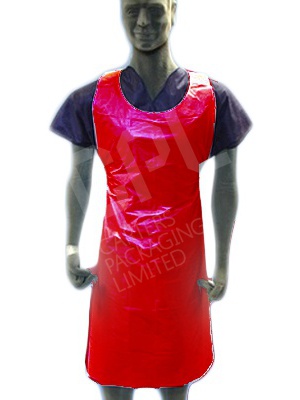 Disposable Red Apron