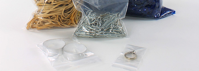 Clear Plastic Grip-Seal Bags