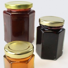 Hexagonal Glass Jars