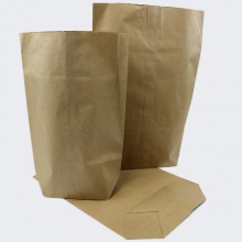Brown M.G Kraft Block Bottom Bags (Rose Shaped)