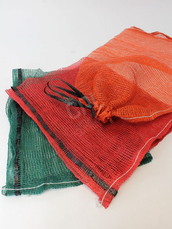 15Kg with Drawstring Strong Woven Mesh Bags 100 x Orange Net Sacks 45cm x 60cm 