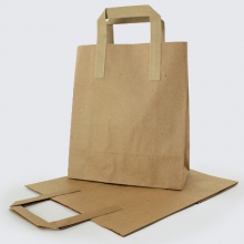 Flat Handle Paper Carrier Bags