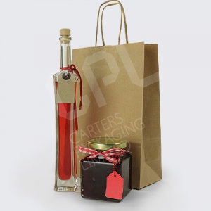 Brown Kraft Twist Handle Carrier Bags