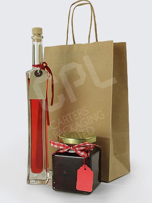 Brown Kraft Twist Handle Carrier Bags