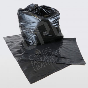 XL Large Black Bin Bags Rubbish Liners Food Home CLEANING Removable Sacks 160GSM 