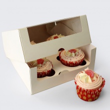 Cupcake Boxes with Window and Insert