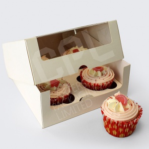Cupcake Boxes with Window and Insert